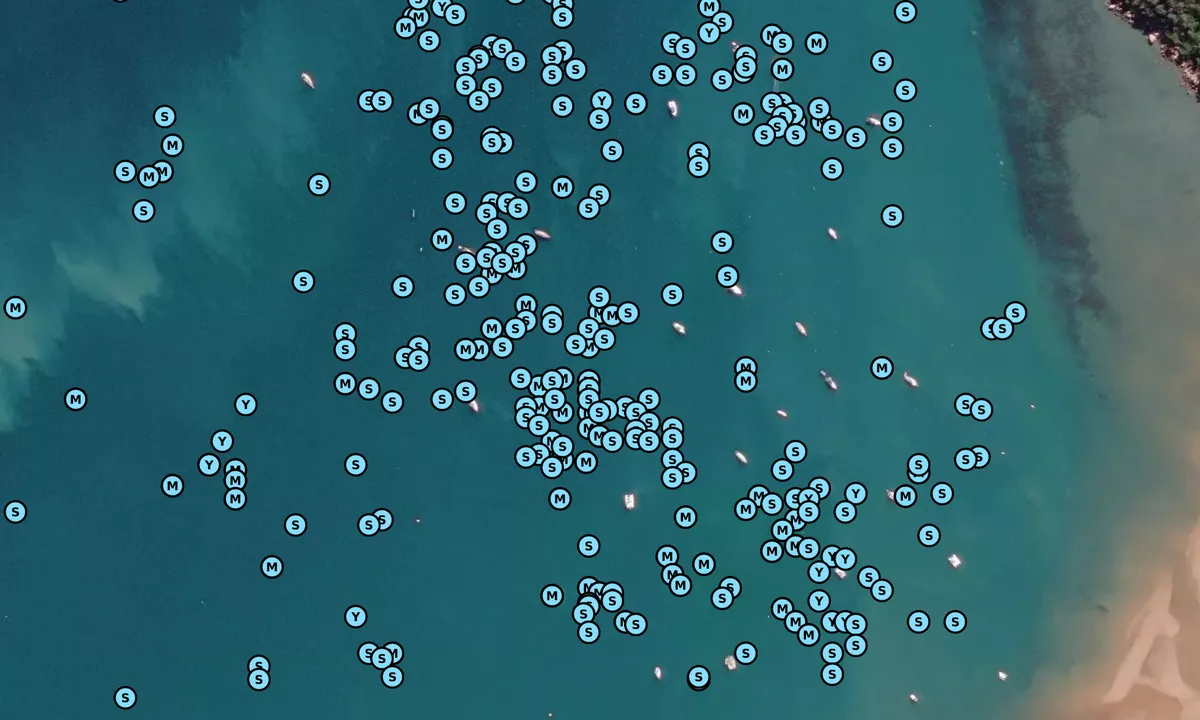 Satelite image of Horseshoe Bay - Queensland