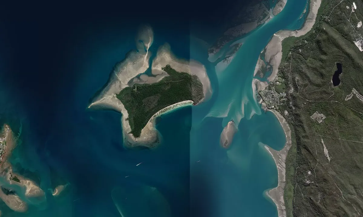 Flyfoto av Horseshoe Bay - Redland City