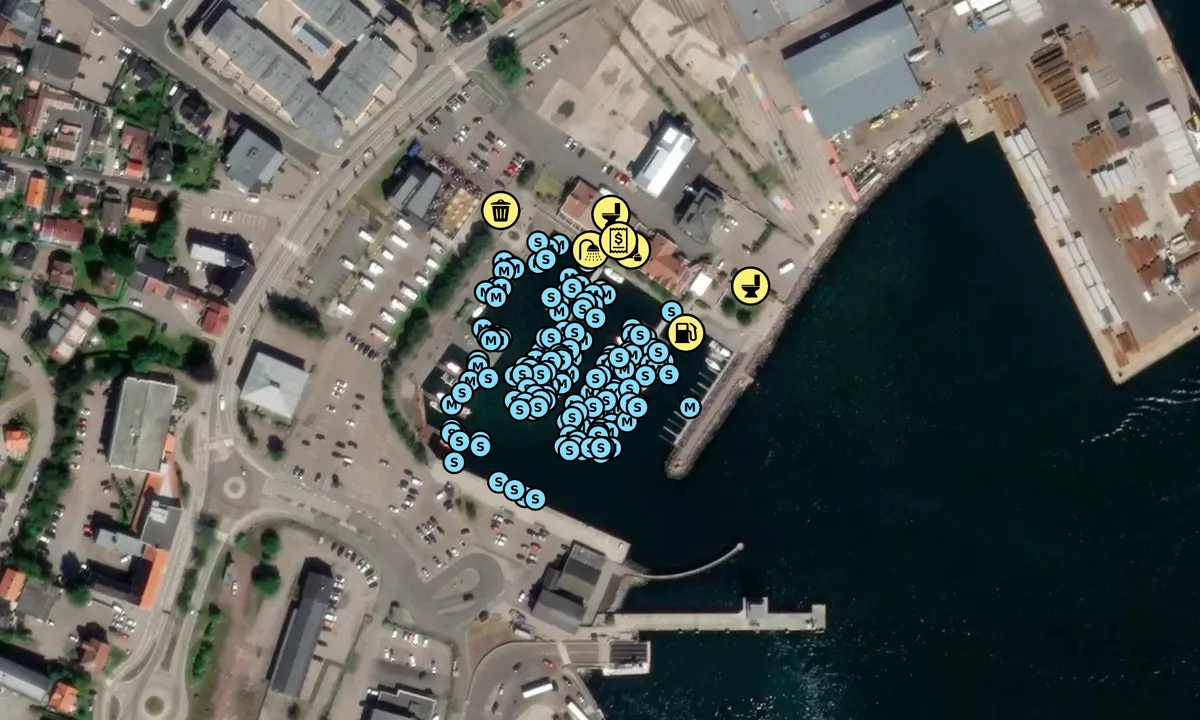 Satelite image of Horten Gjestehavn