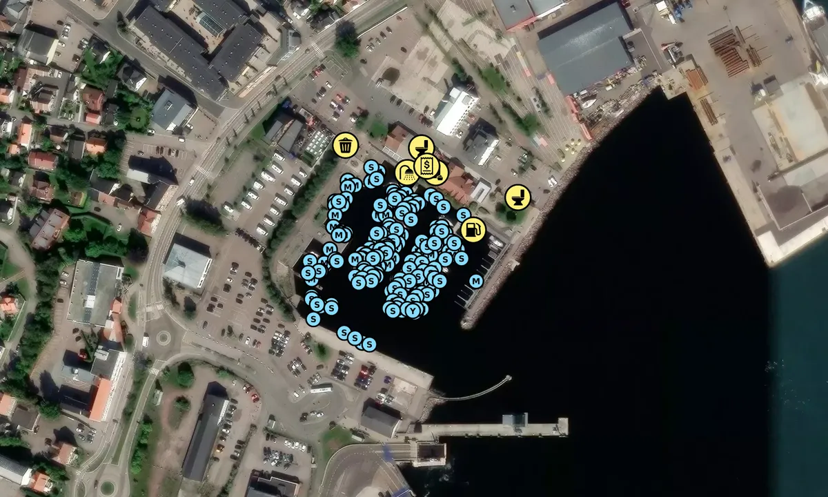 Satelite image of Horten Gjestehavn