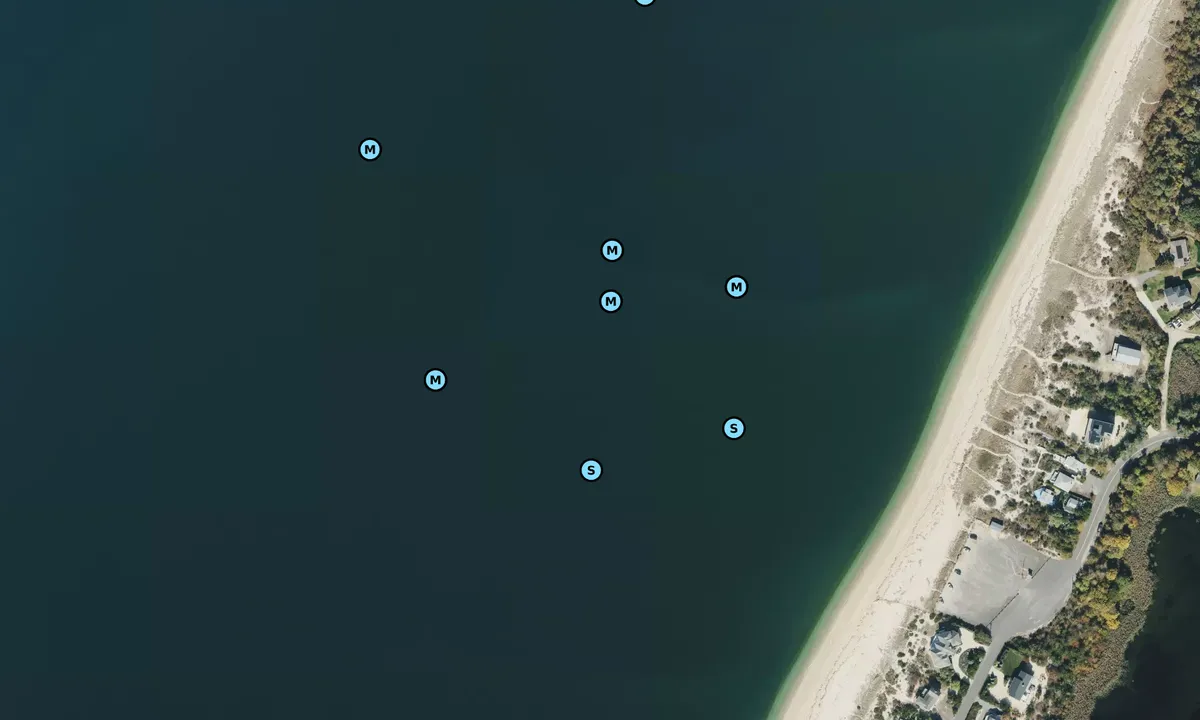 Satelite image of Horton Lane Beach