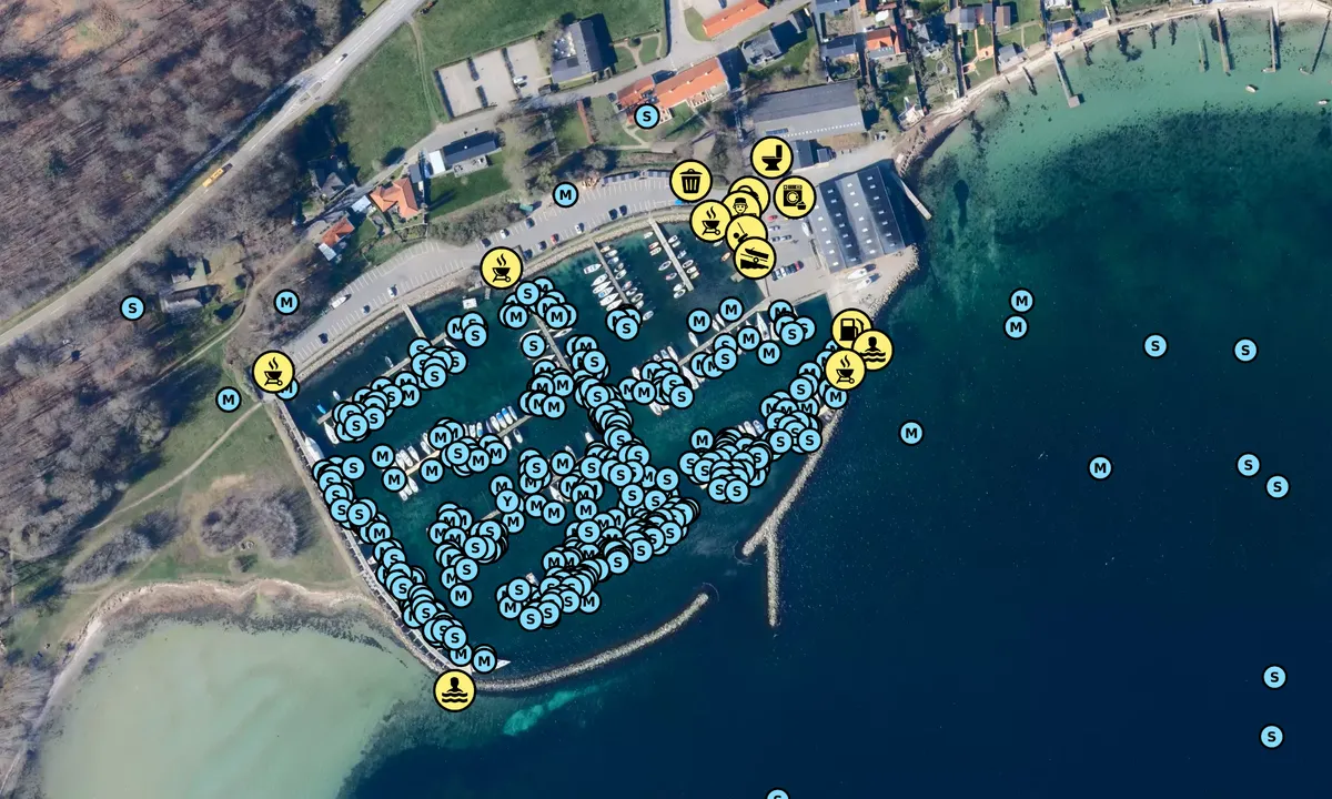 Satelite image of Høruphav Havn
