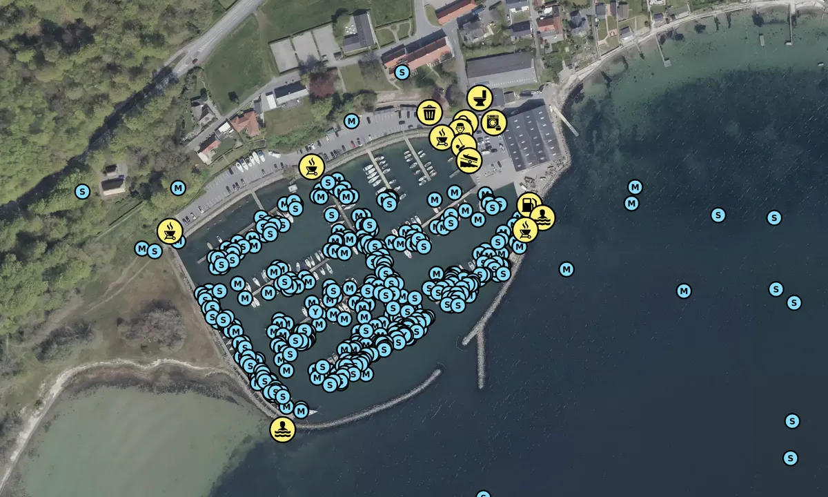Satelite image of Høruphav Havn