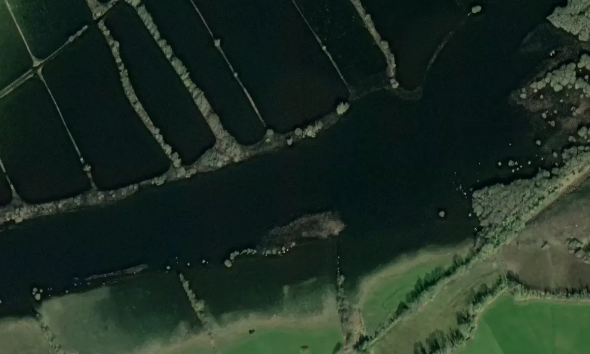 Satelite image of Hot Springs Lake