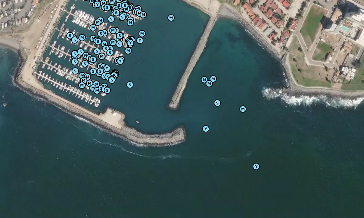 Satelite image of Hotel Coral and Marina