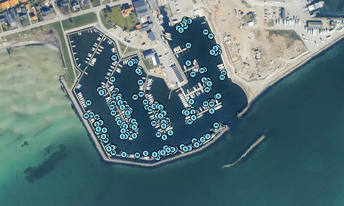 Satelite image of Hou Lystbådehavn (Odder)