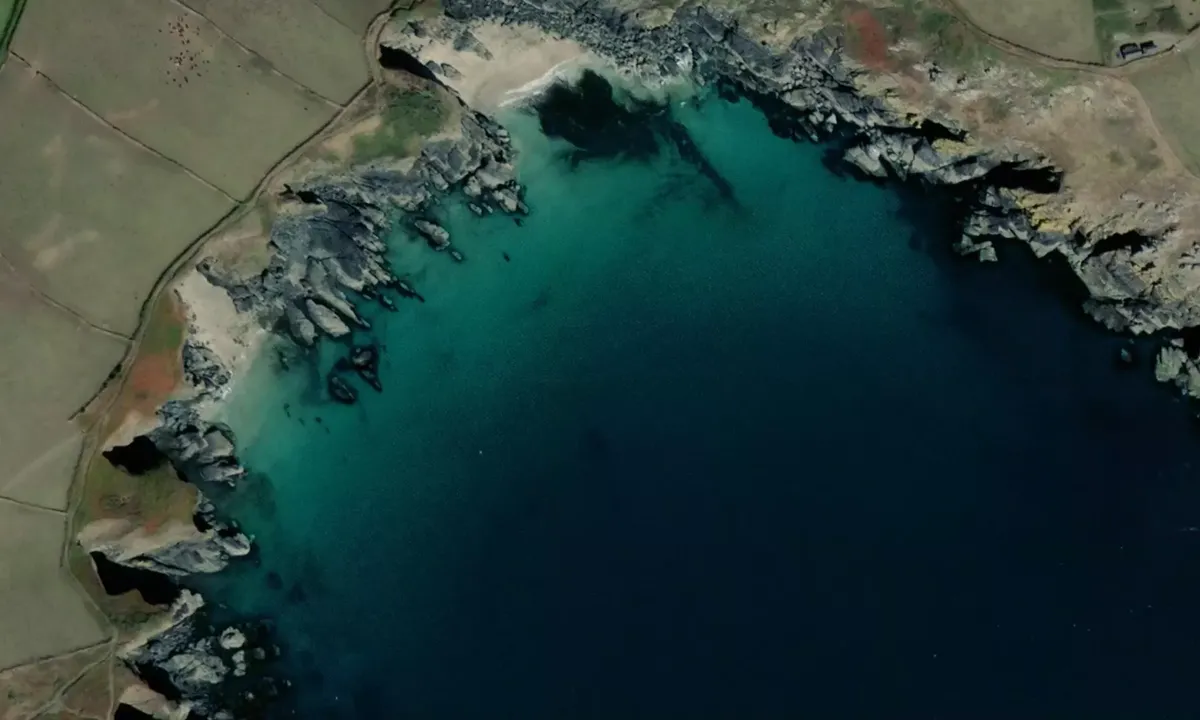 Satelite image of Housel bay