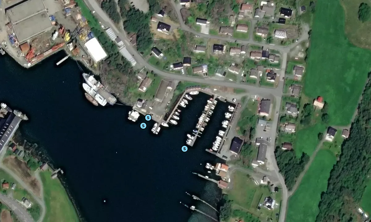 Satelite image of Høylandsbygd Båthavn