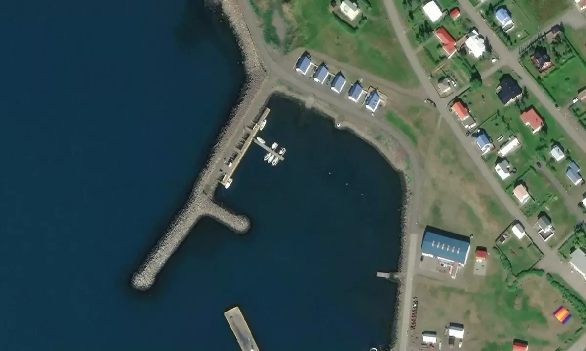 Satelite image of Hrísey