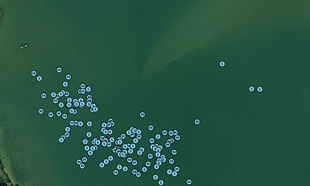 Satelite image of Hudson Creek