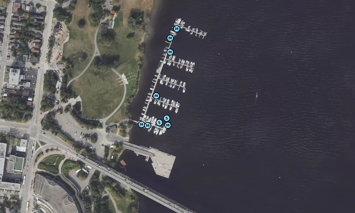 Satelite image of Hull Marina - Gatineau