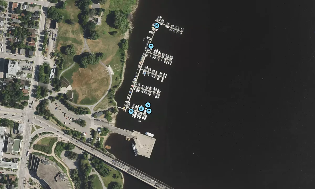 Satelite image of Hull Marina - Gatineau