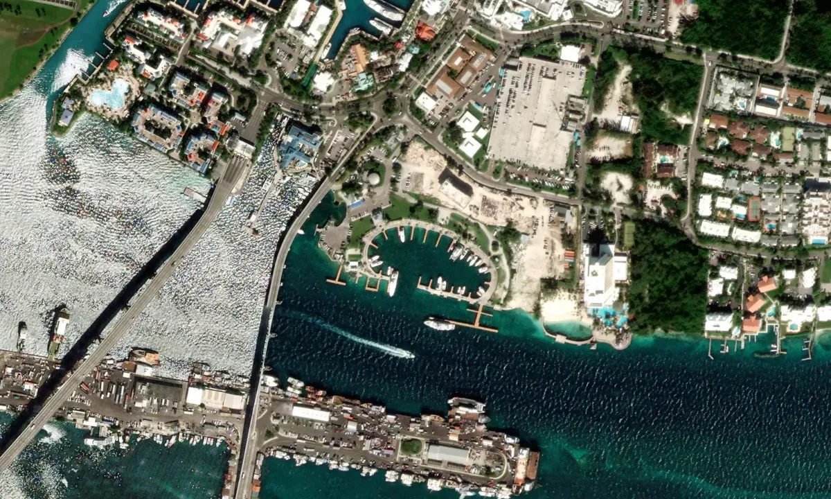 Flyfoto av Hurricane Hole Superyacht Marina