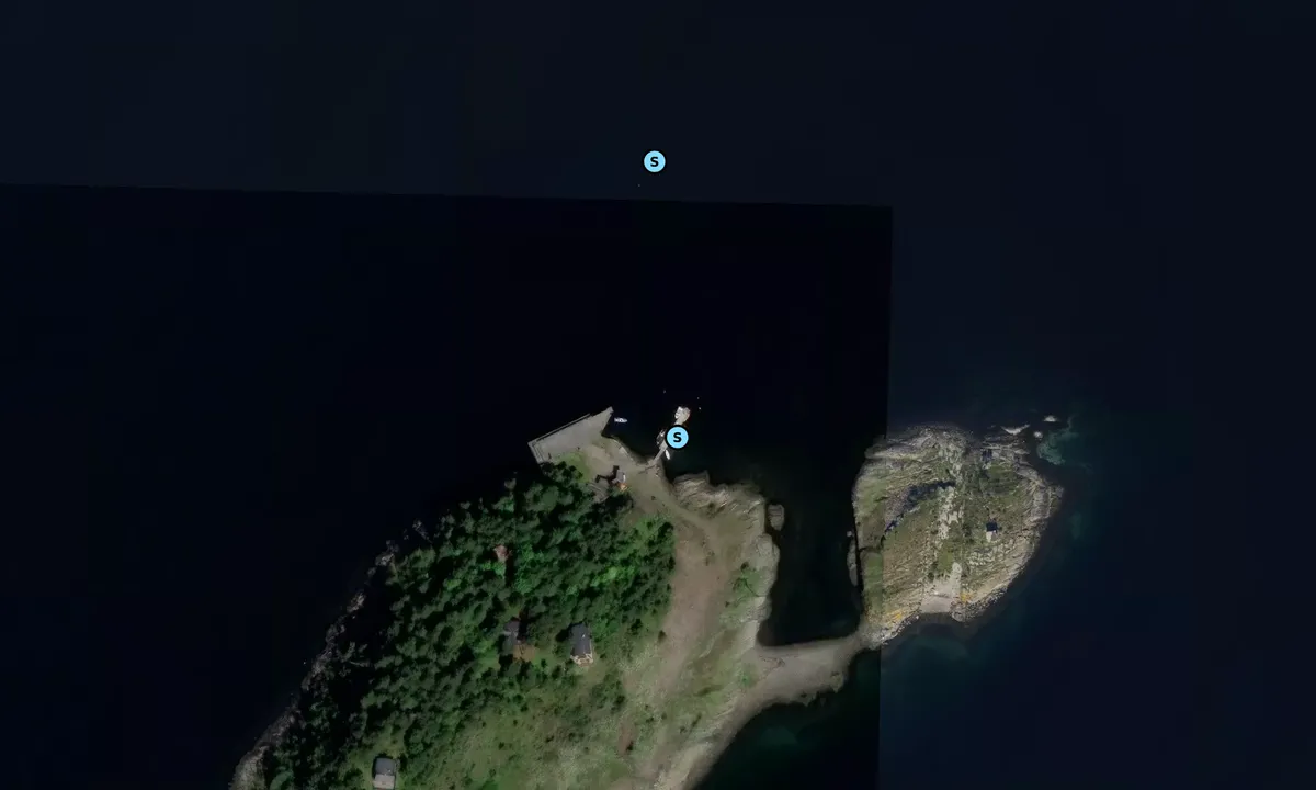 Satelite image of Husbergøya