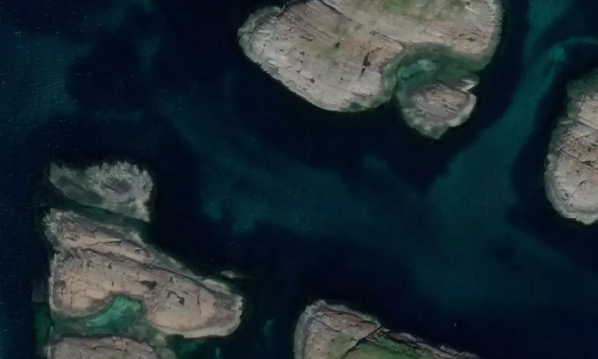 Satelite image of Husøya sør