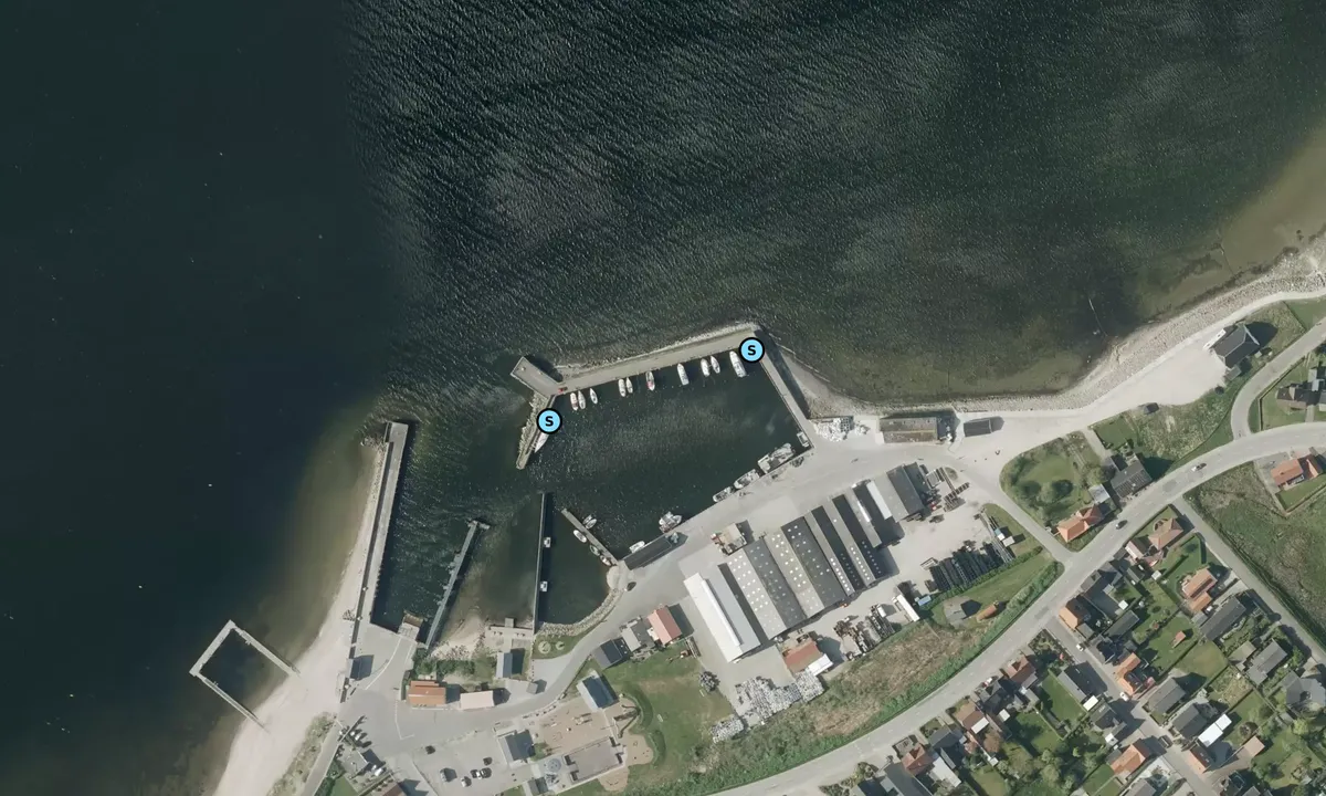 Satelite image of Hvalpsund Fiskerihavn
