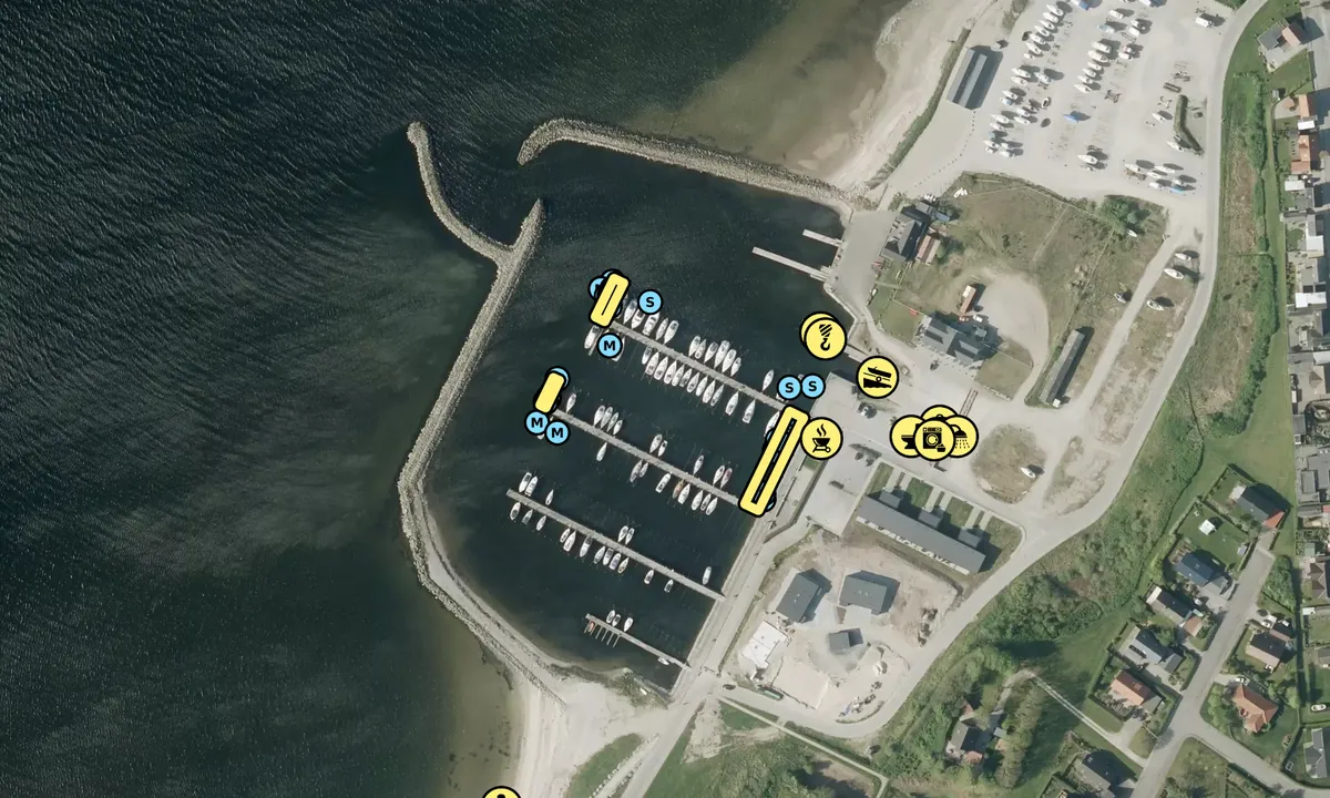 Satelite image of Hvalpsund Lystbådehavn