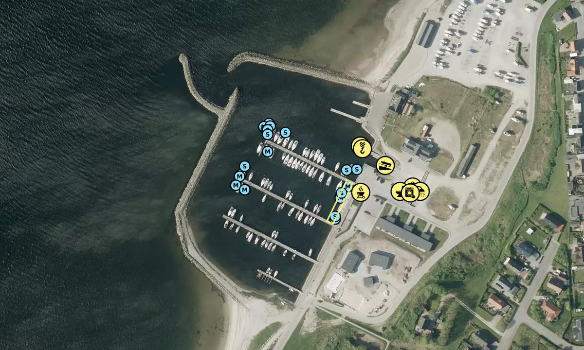 Satelite image of Hvalpsund Lystbådehavn