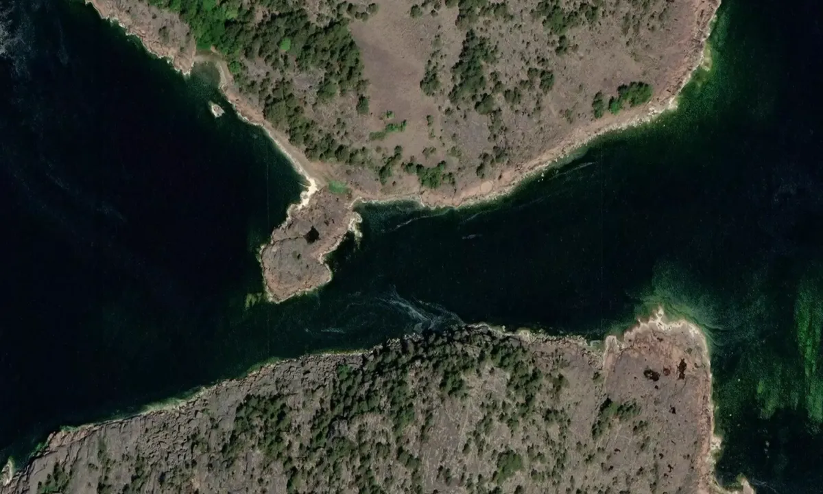 Flyfoto av Idskär - Dånö