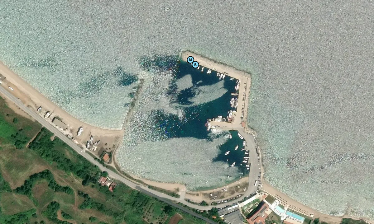 Satelite image of Ierissos Harbour