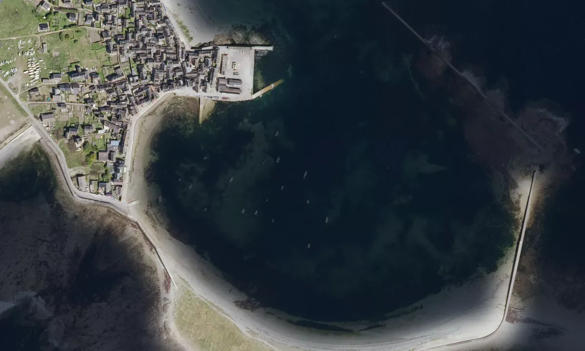 Flyfoto av Île de Sein