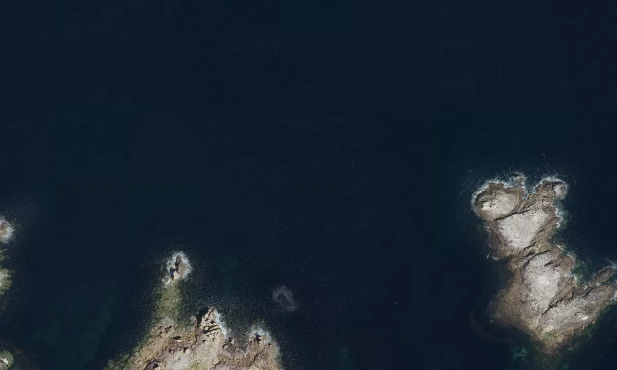 Flyfoto av Île-de-Sein