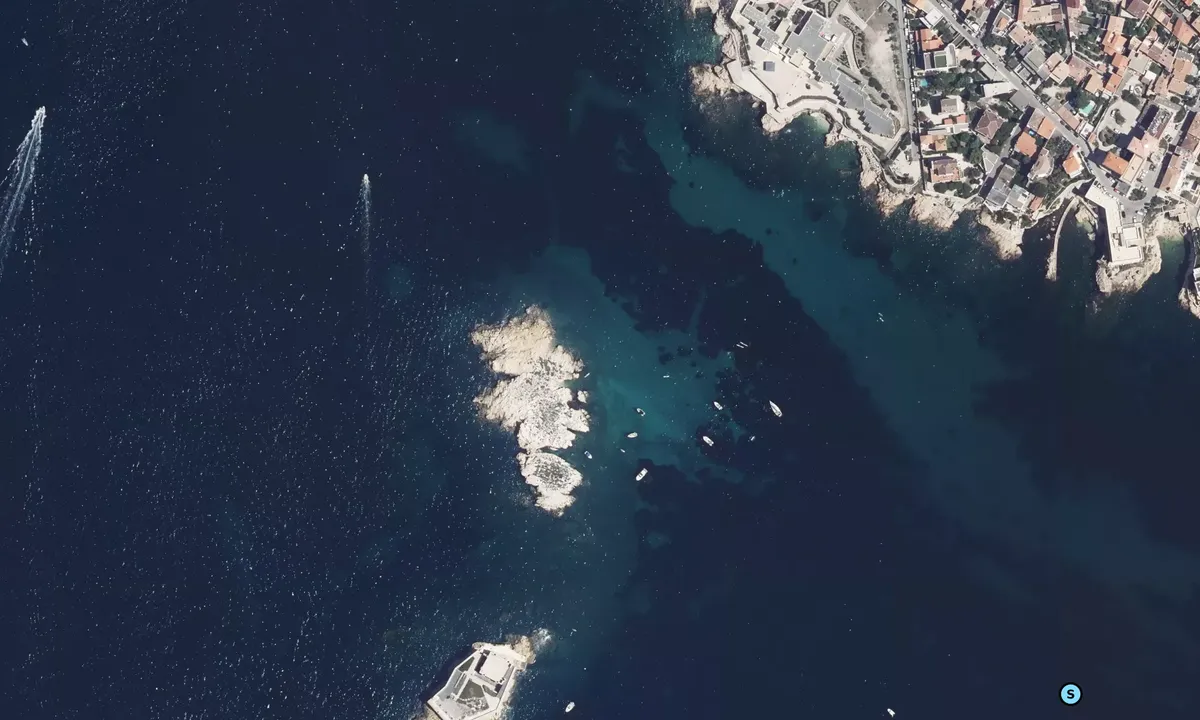 Satelite image of Ile d'Endoume