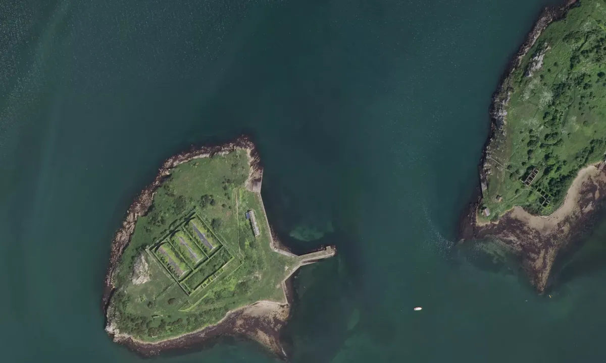 Flyfoto av Île des Morts