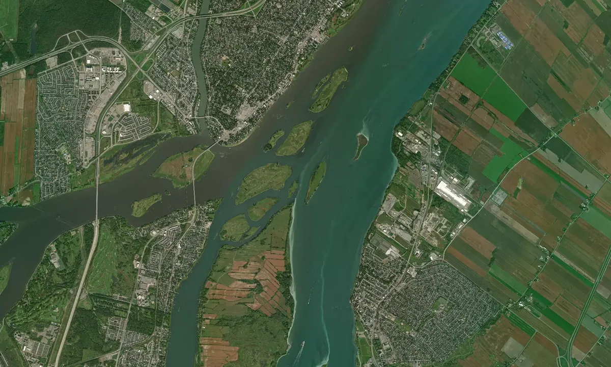 Flyfoto av Ile Verte - Varennes