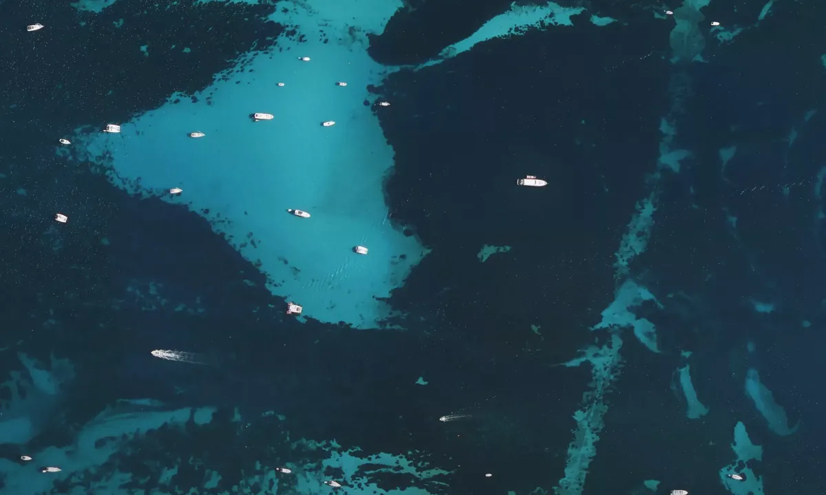 Flyfoto av Îles de Lérins - Plateau du milieu