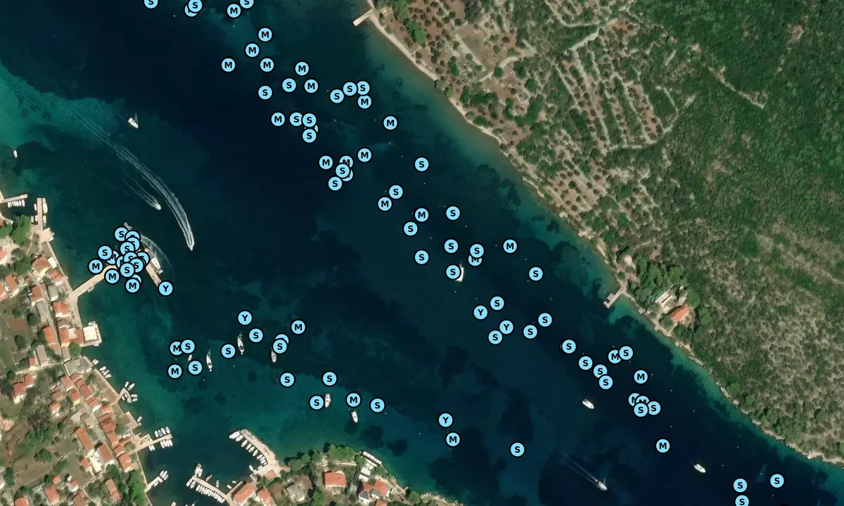 Satelite image of Ilovik