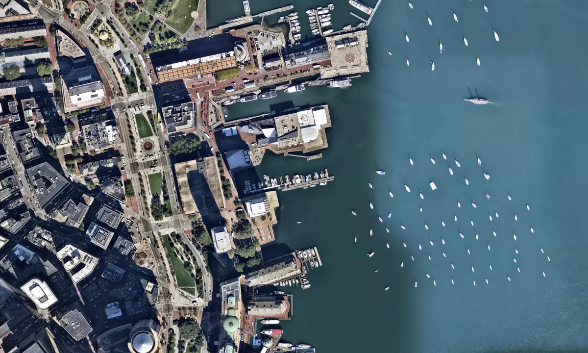 Flyfoto av India Wharf Marina
