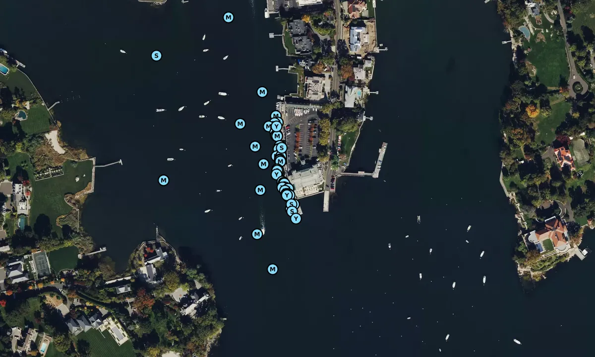 Satelite image of Indian Harbor Yacht Club
