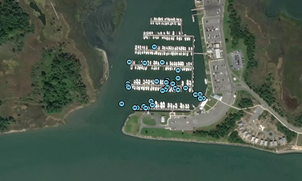 Satelite image of Indian River Marina - Rehoboth Beach
