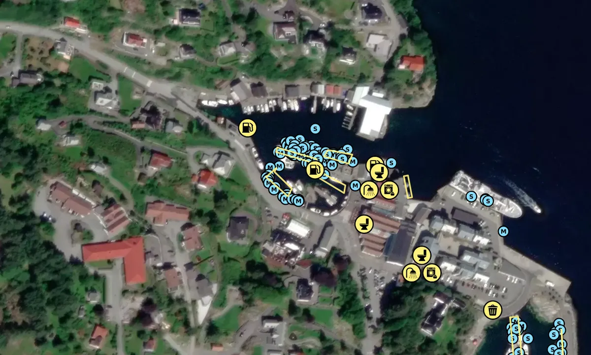 Satelite image of Indre Havn Bekkjarvik