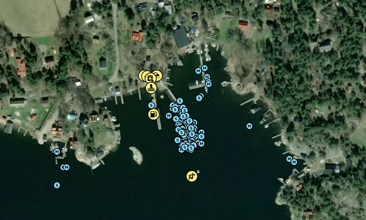 Satelite image of Ingmarsö Gästhamn