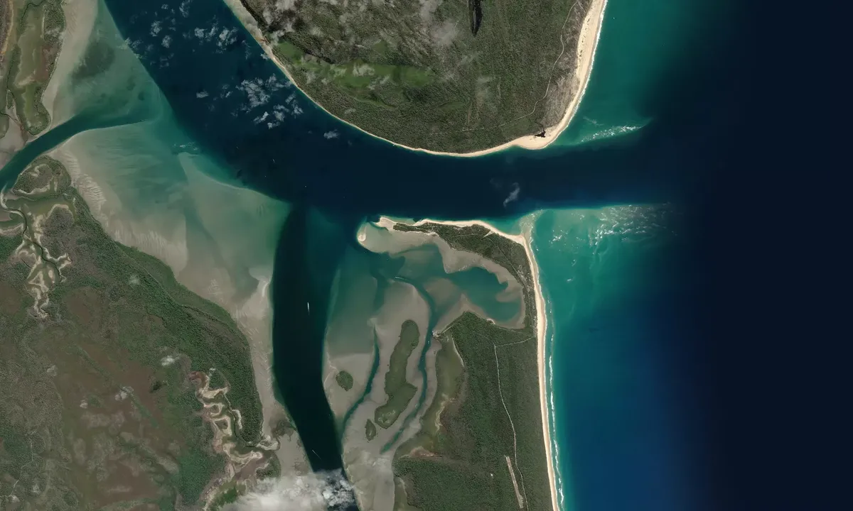 Flyfoto av Inskip Point