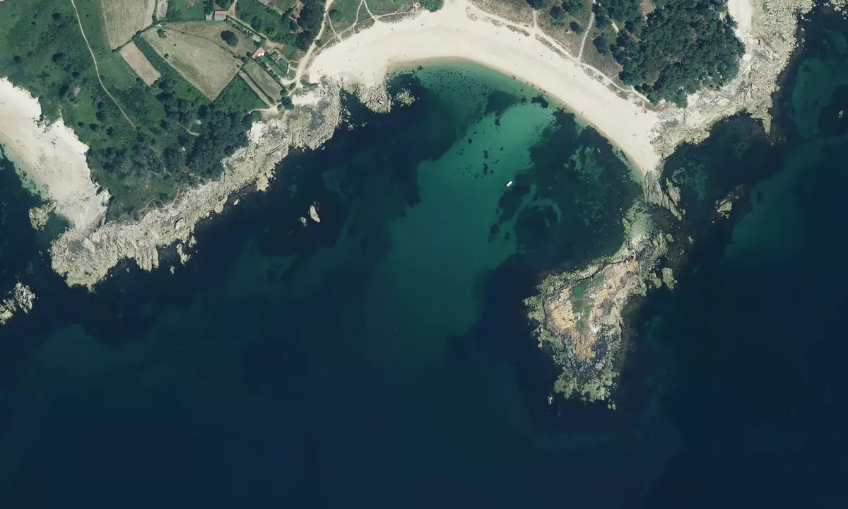 Flyfoto av Insua da Rúa
