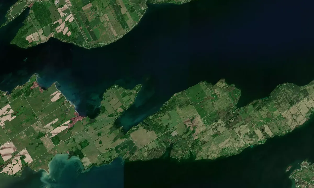 Flyfoto av Irvine Bay