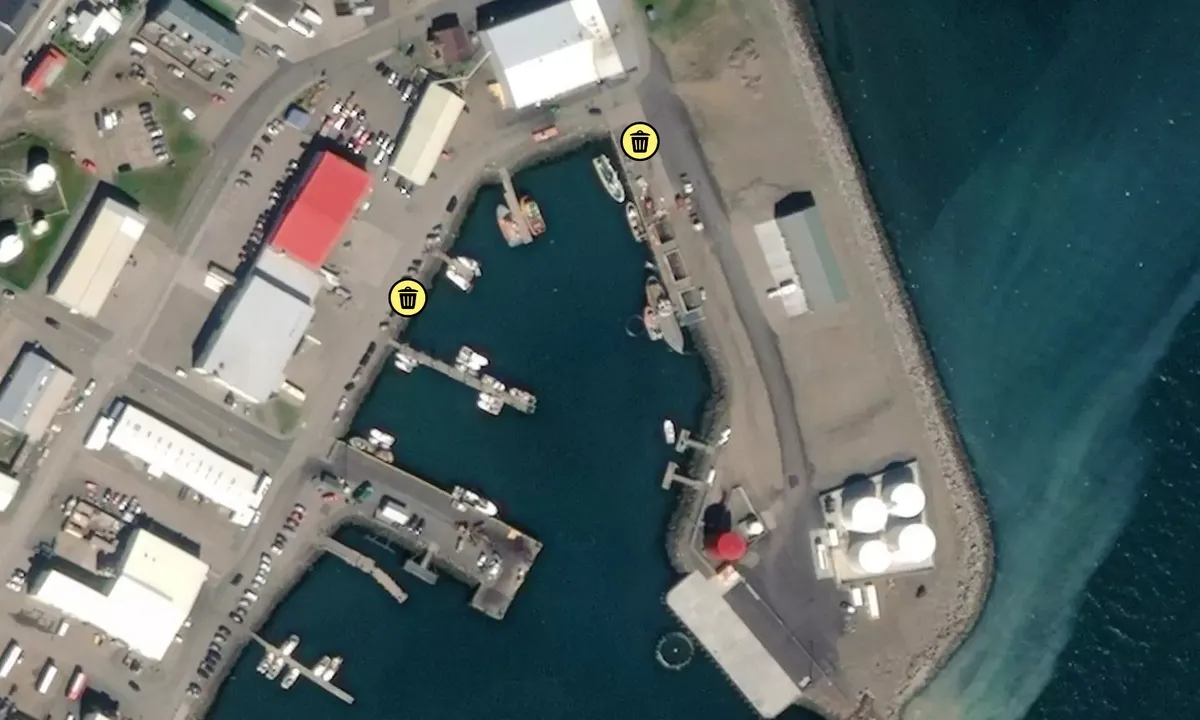 Satelite image of Ísafjörður