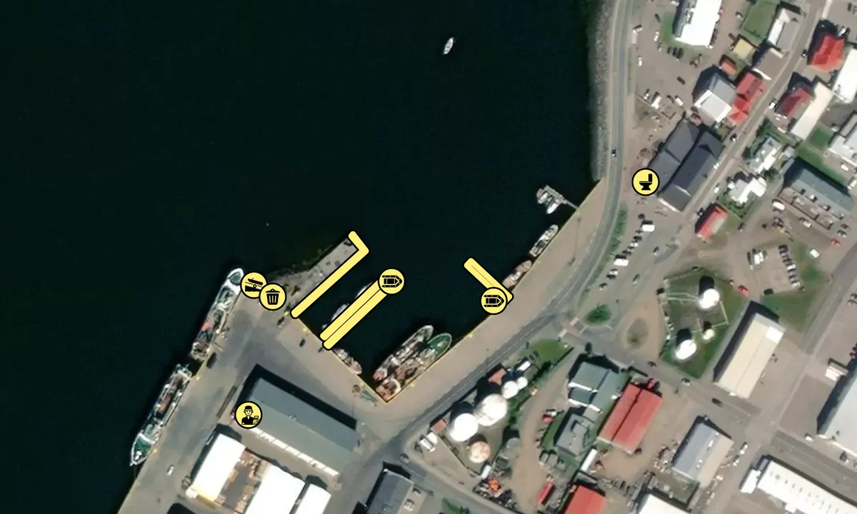 Satelite image of Ísafjörður Pollur