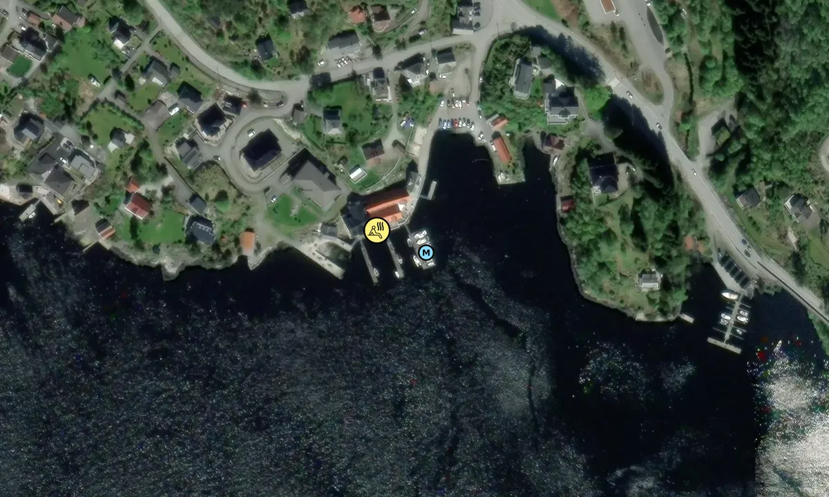 Satelite image of Isdalstø