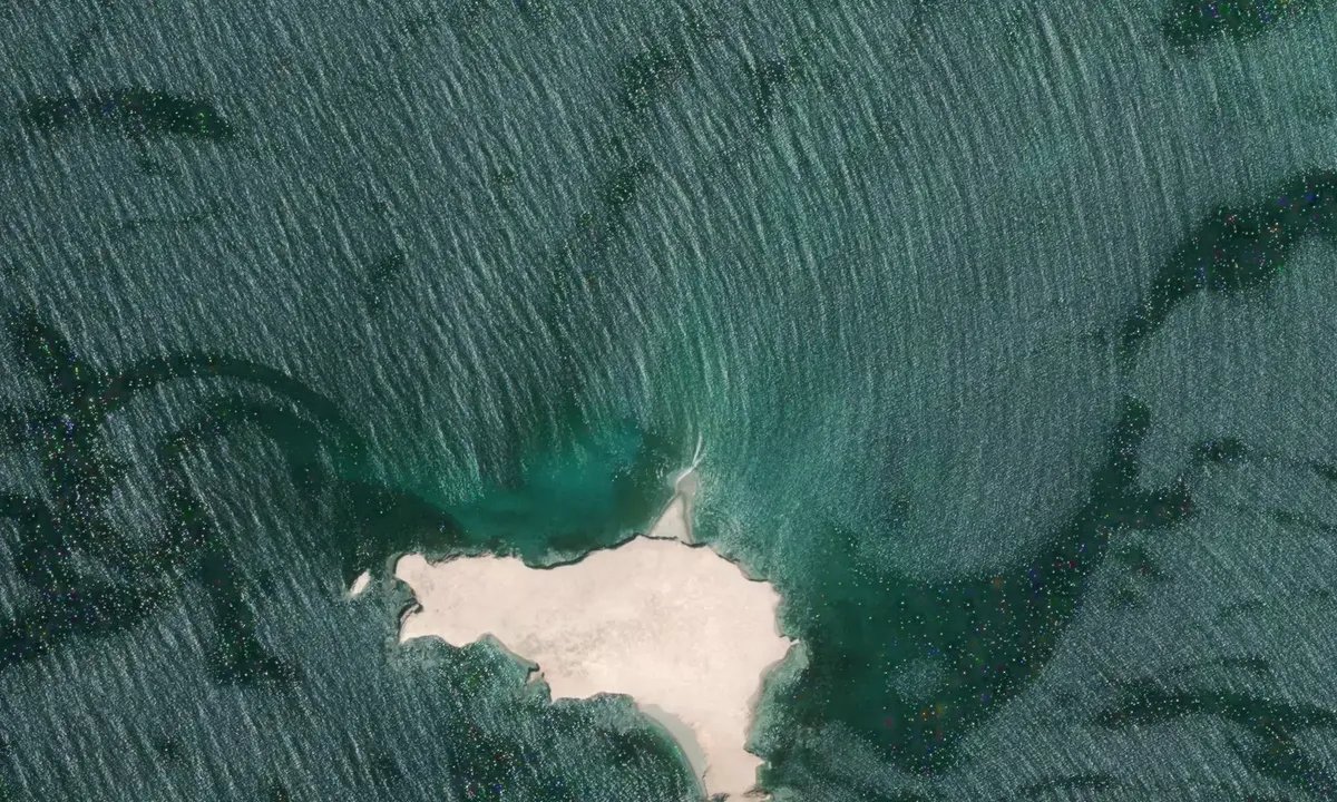 Satelite image of Isla Blanca
