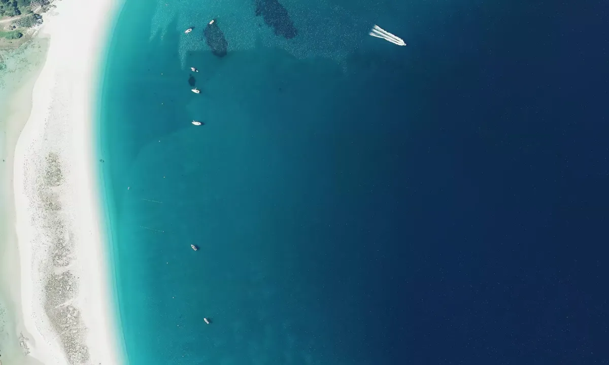 Flyfoto av Isla Cies