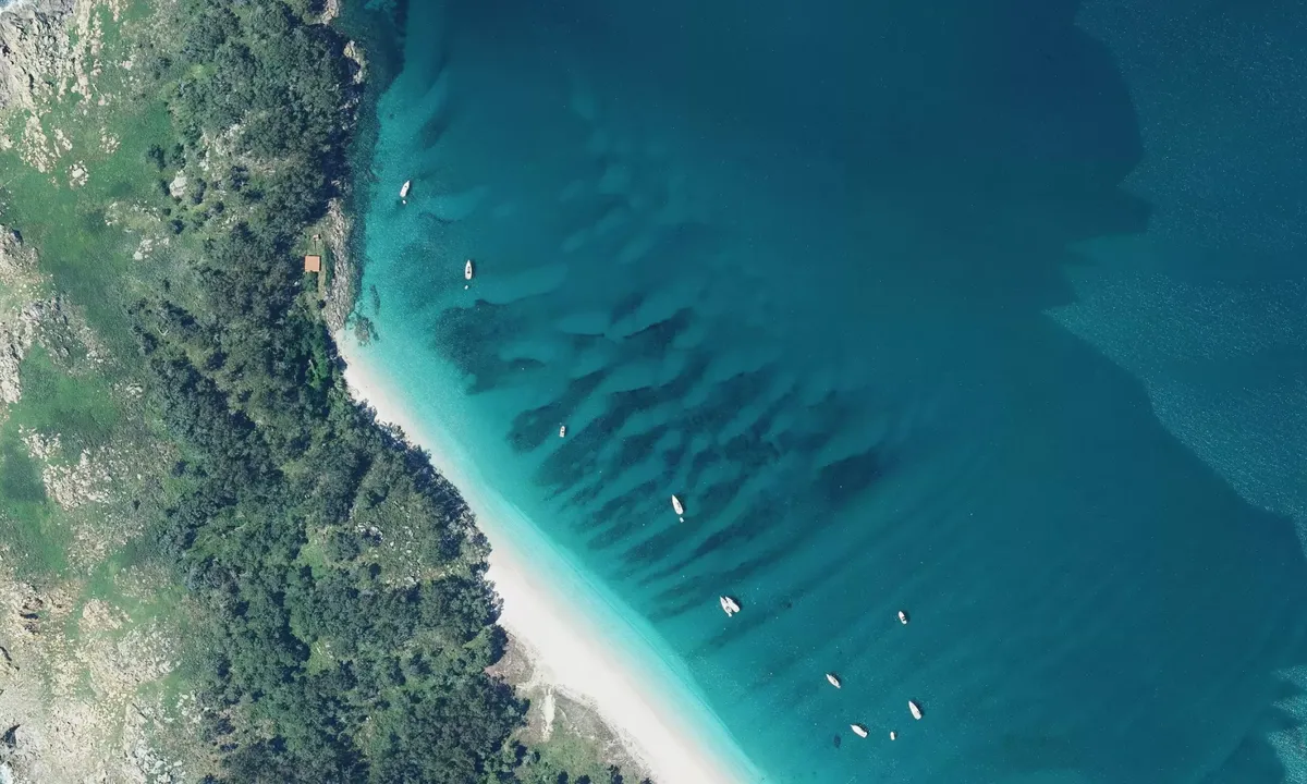 Flyfoto av Isla de San Martiño