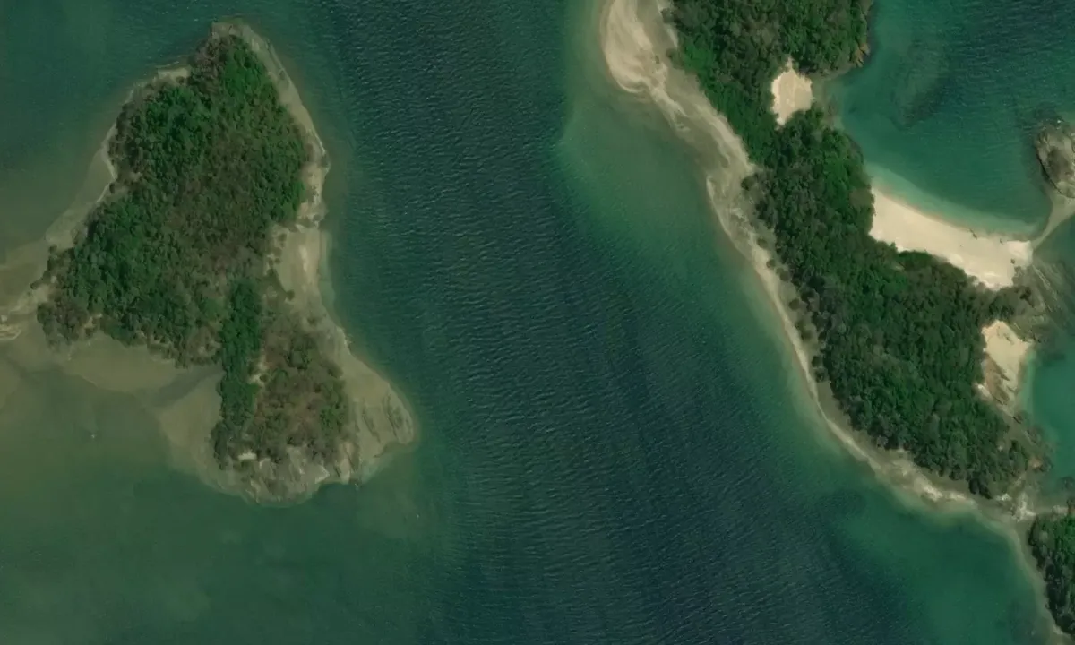 Satelite image of Isla del Espiritu Santo