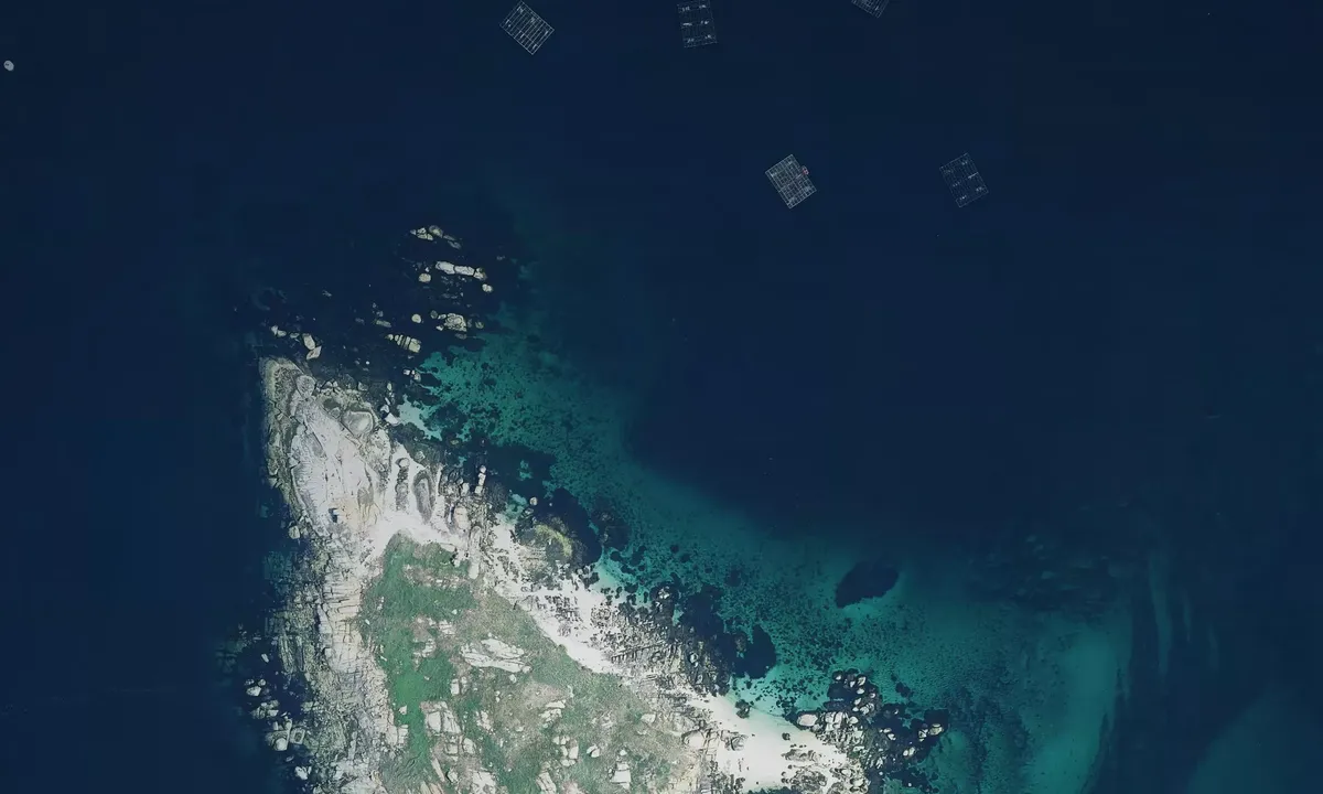 Satelite image of Isla Guidoiro Pedregogo