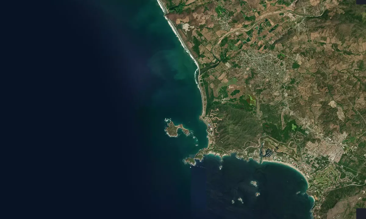 Flyfoto av Isla Ixtapa
