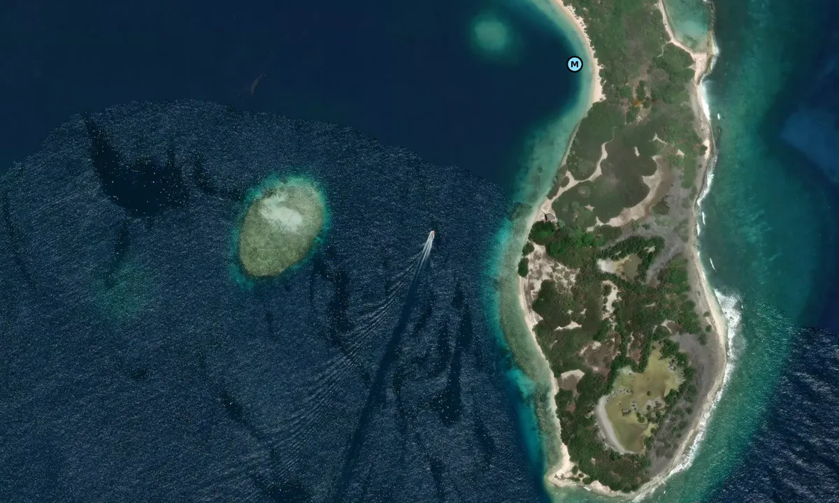 Satelite image of Isla Larga