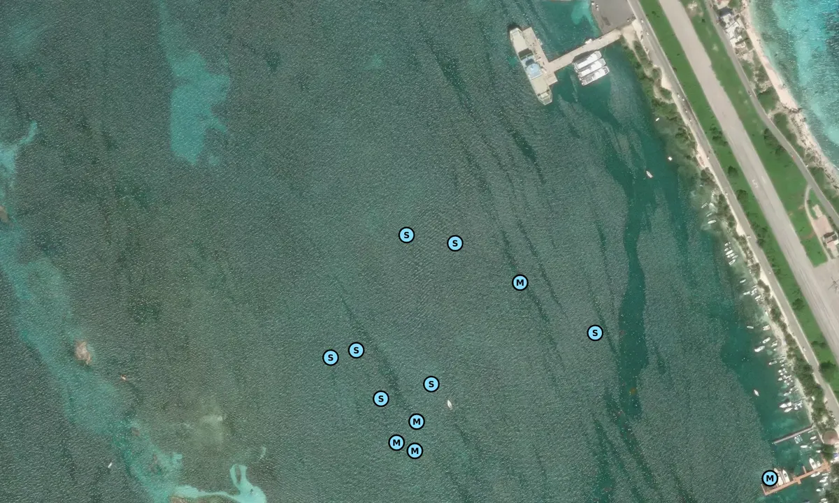 Satelite image of Isla Mujeres - 2